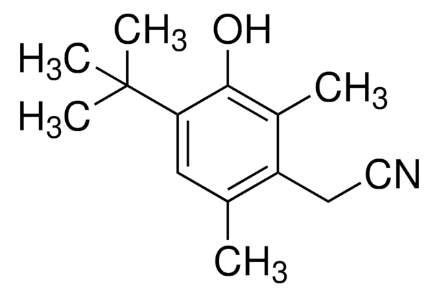 2-(4-tert-Butyl-3-hydroxy-2,6-dimethylphenyl)acetonitrile certified reference material, TraceCERT&#174;, Manufactured by: Sigma-Aldrich Production GmbH, Switzerland