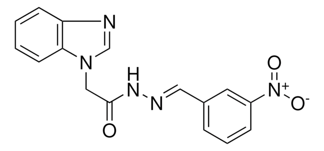 2-BENZOIMIDAZOL-1-YL-ACETIC ACID (3-NITRO-BENZYLIDENE)-HYDRAZIDE AldrichCPR