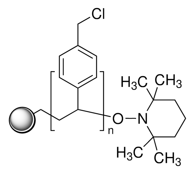 Merrifield&#8242;s peptide resin 100-200&#160;mesh, extent of labeling: 3.5-4.5&#160;mmol/g Cl- loading, 1&#160;% cross-linked