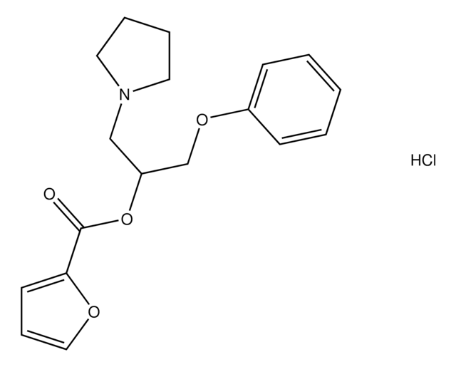 2-phenoxy-1-(1-pyrrolidinylmethyl)ethyl 2-furoate hydrochloride AldrichCPR