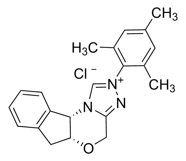 (5aR,10bS)-5a,10b-Dihydro-2-(2,4,6-trimethylphenyl)-4H,6H-indeno[2,1-b]-1,2,4-triazolo[4,3-d]-1,4-oxazinium chloride monohydrate 93%