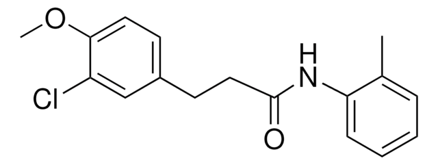 3-(3-CHLORO-4-METHOXYPHENYL)-N-(2-METHYLPHENYL)PROPANAMIDE AldrichCPR