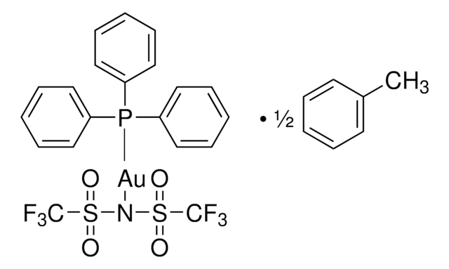 [Bis(trifluoromethanesulfonyl)imidate](triphenylphosphine)gold(I) (2:1) toluene adduct