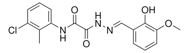 N-(3-CL-2-METHYL-PH)-2-(2-(2-HO-3-METHOXYBENZYLIDENE)HYDRAZINO)-2-OXOACETAMIDE AldrichCPR
