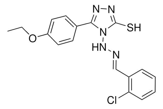 2-CHLOROBENZALDEHYDE [3-(4-ETHOXYPHENYL)-5-SULFANYL-4H-1,2,4-TRIAZOL-4-YL]HYDRAZONE AldrichCPR
