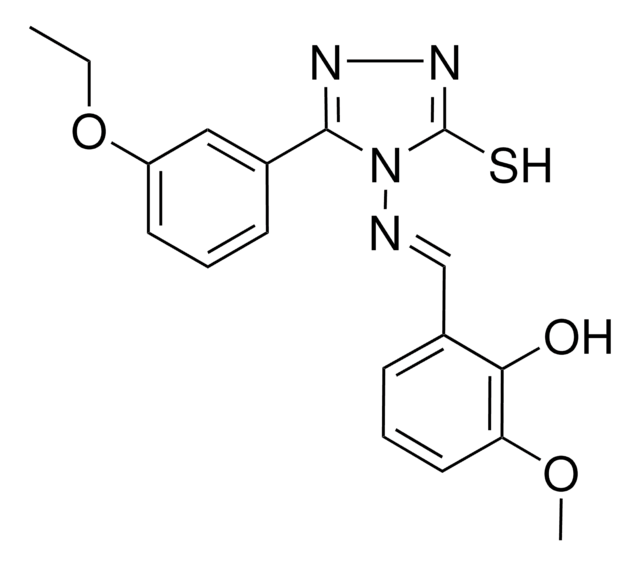 2-(((3-(3-ETHOXY-PH)-5-MERCAPTO-4H-1,2,4-TRIAZOL-4-YL)IMINO)ME)-6-METHOXYPHENOL AldrichCPR