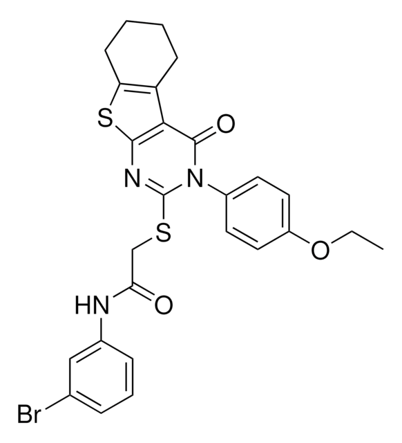 N-(3-BROMOPHENYL)-2-{[3-(4-ETHOXYPHENYL)-4-OXO-3,4,5,6,7,8-HEXAHYDRO[1]BENZOTHIENO[2,3-D]PYRIMIDIN-2-YL]SULFANYL}ACETAMIDE AldrichCPR