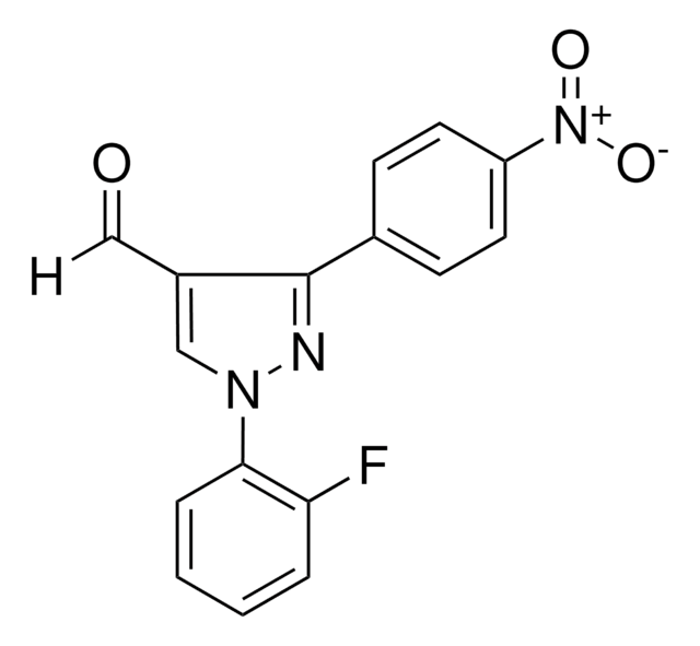1-(2-FLUOROPHENYL)-3-(4-NITROPHENYL)-1H-PYRAZOLE-4-CARBALDEHYDE AldrichCPR