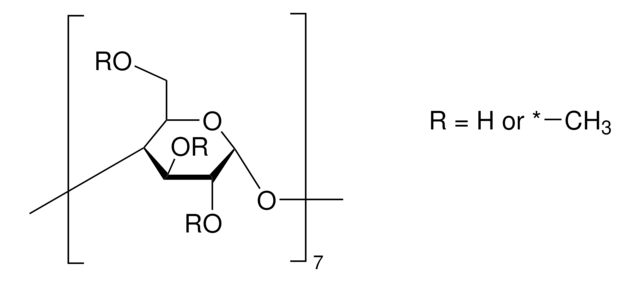 Methyl-&#946;-cyclodextrin produced by Wacker Chemie AG, Burghausen, Germany, &#8805;95.0% cyclodextrin basis (calculated)
