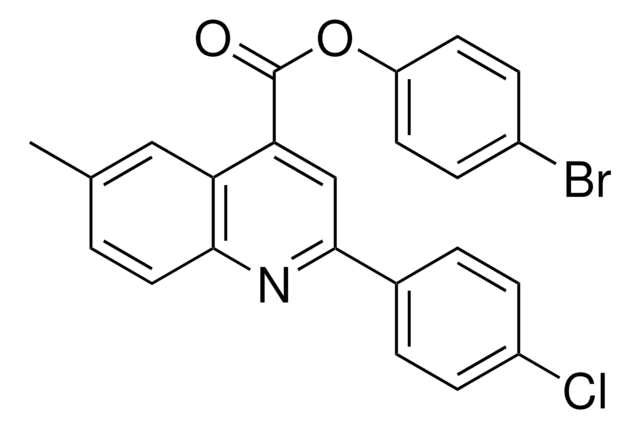 4-BROMOPHENYL 2-(4-CHLOROPHENYL)-6-METHYL-4-QUINOLINECARBOXYLATE AldrichCPR