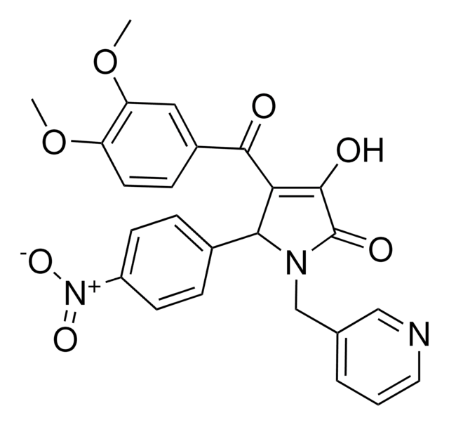 4-(3,4-DIMETHOXYBENZOYL)-3-HYDROXY-5-(4-NITROPHENYL)-1-(3-PYRIDINYLMETHYL)-1,5-DIHYDRO-2H-PYRROL-2-ONE AldrichCPR