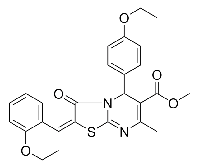 METHYL (2E)-2-(2-ETHOXYBENZYLIDENE)-5-(4-ETHOXYPHENYL)-7-METHYL-3-OXO-2,3-DIHYDRO-5H-[1,3]THIAZOLO[3,2-A]PYRIMIDINE-6-CARBOXYLATE AldrichCPR