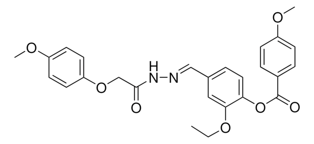 2-ETHOXY-4-(2-((4-METHOXYPHENOXY)AC)CARBOHYDRAZONOYL)PHENYL 4-METHOXYBENZOATE AldrichCPR