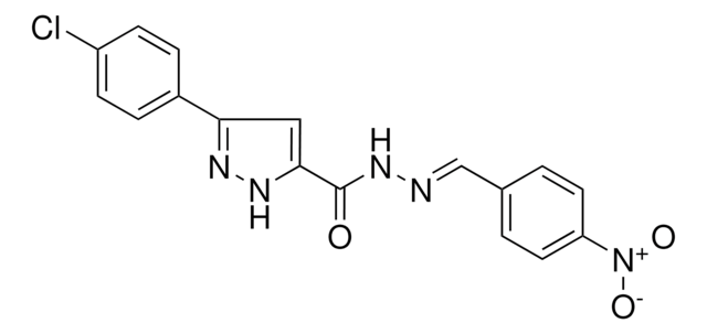 3-(4-CHLOROPHENYL)-N'-(4-NITROBENZYLIDENE)-1H-PYRAZOLE-5-CARBOHYDRAZIDE AldrichCPR