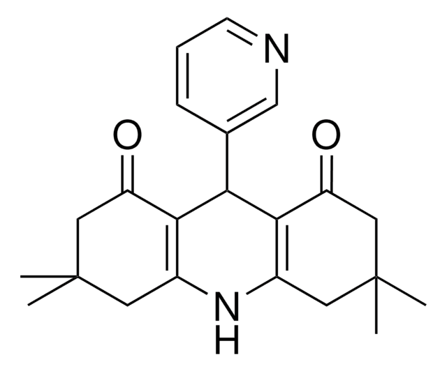 3,3,6,6-TETRA-ME-9-PYRIDIN-3-YL-3,4,6,7,9,10-HEXAHYDRO-2H,5H-ACRIDINE-1,8-DIONE AldrichCPR