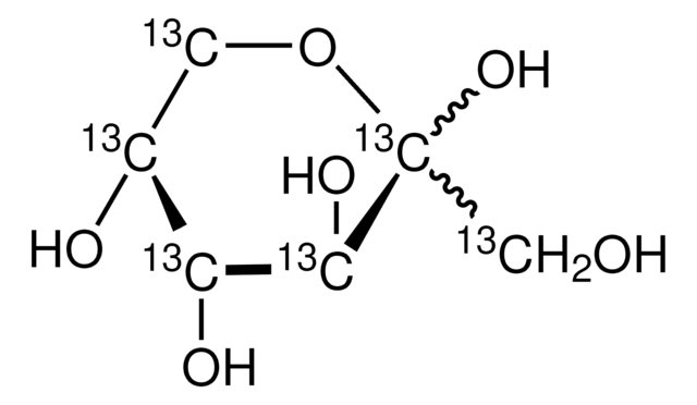 D-(-)-果糖-13C6 99 atom % 13C, 99% (CP)