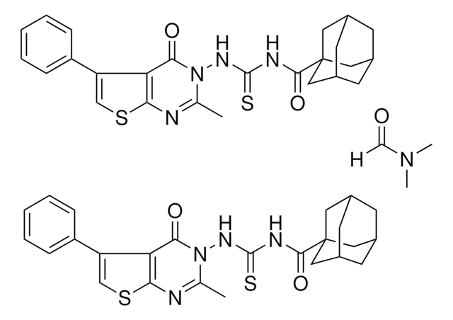 N-(1-ADAMANTYLCARBONYL)-N'-(2-METHYL-4-OXO-5-PHENYLTHIENO[2,3-D]PYRIMIDIN-3(4H)-YL)THIOUREA COMPOUND WITH DIMETHYLFORMAMIDE AldrichCPR