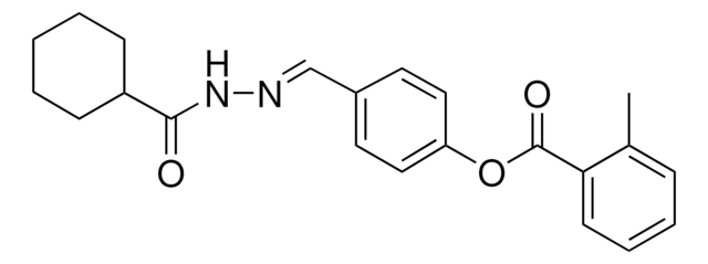 4-(2-(CYCLOHEXYLCARBONYL)CARBOHYDRAZONOYL)PHENYL 2-METHYLBENZOATE AldrichCPR