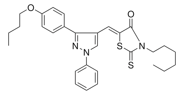 (5Z)-5-{[3-(4-BUTOXYPHENYL)-1-PHENYL-1H-PYRAZOL-4-YL]METHYLENE}-3-HEXYL-2-THIOXO-1,3-THIAZOLIDIN-4-ONE AldrichCPR