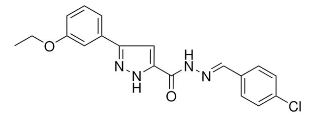 N'-(4-CHLOROBENZYLIDENE)-3-(3-ETHOXYPHENYL)-1H-PYRAZOLE-5-CARBOHYDRAZIDE AldrichCPR