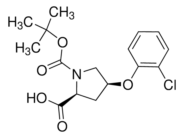 (2S,4S)-1-(tert-Butoxycarbonyl)-4-(2-chlorophenoxy)-2-pyrrolidinecarboxylic acid AldrichCPR