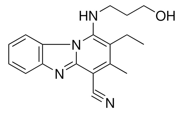 2-ET-1-(3-HO-PROPYLAMINO)-3-ME-BENZO(4,5)IMIDAZO(1,2-A)PYRIDINE-4-CARBONITRILE AldrichCPR