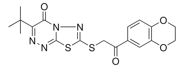 3-TERT-BUTYL-7-{[2-(2,3-DIHYDRO-1,4-BENZODIOXIN-6-YL)-2-OXOETHYL]SULFANYL}-4H-[1,3,4]THIADIAZOLO[2,3-C][1,2,4]TRIAZIN-4-ONE AldrichCPR