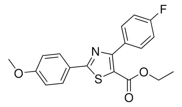 Ethyl 4-(4-fluorophenyl)-2-(4-methoxyphenyl)thiazole-5-carboxylate AldrichCPR