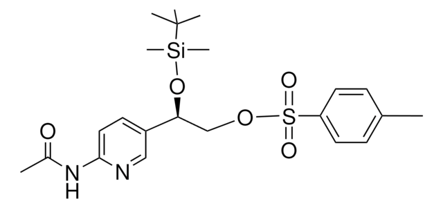(2R)-2-[6-(ACETYLAMINO)-3-PYRIDINYL]-2-[[TERT-BUTYL(DIMETHYL)SILYL]OXY]ETHYL 4-METHYLBENZENESULFONATE AldrichCPR
