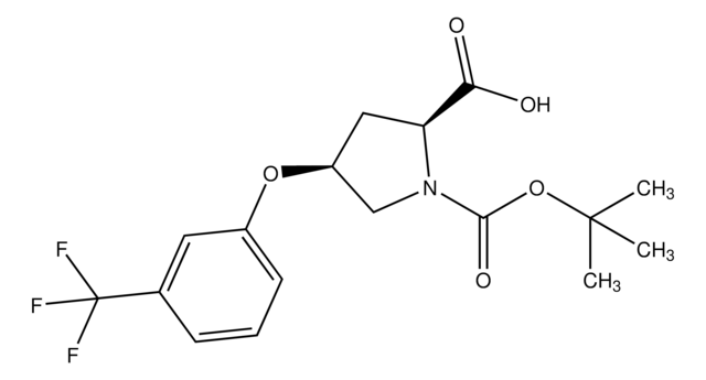 (2S,4S)-1-(tert-Butoxycarbonyl)-4-[3-(trifluoromethyl)phenoxy]-2-pyrrolidinecarboxylic acid AldrichCPR