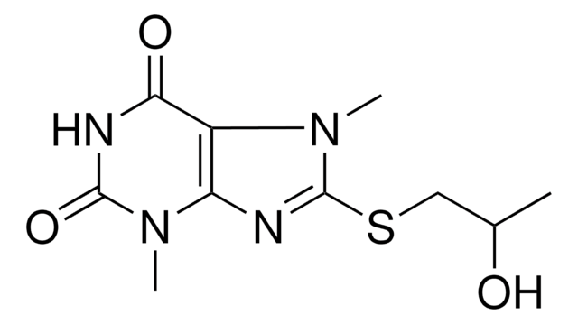 8-(2-HYDROXY-PROPYLSULFANYL)-3,7-DIMETHYL-3,7-DIHYDRO-PURINE-2,6-DIONE AldrichCPR