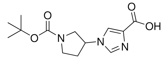 1-(1-(tert-Butoxycarbonyl)pyrrolidin-3-yl)-1H-imidazole-4-carboxylic acid AldrichCPR