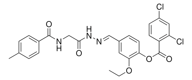 2-ETHOXY-4-(2-(((4-ME-BENZOYL)AMINO)AC)CARBOHYDRAZONOYL)PH 2,4-DICHLOROBENZOATE AldrichCPR