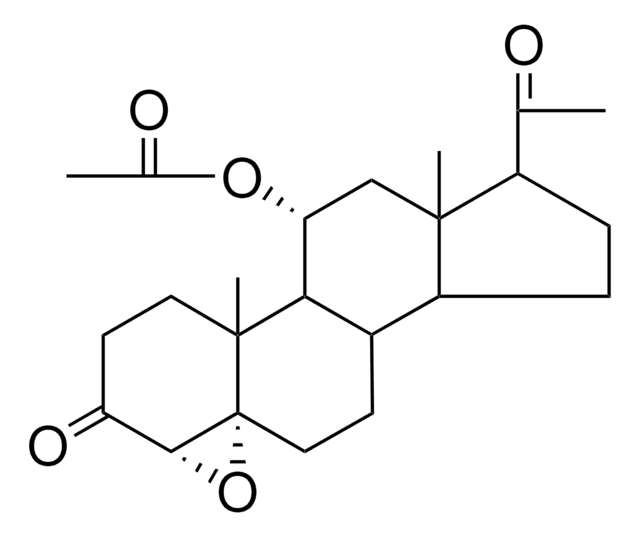 4-ALPHA,5-EPOXY-3,20-DIOXO-5-ALPHA-PREGNAN-11-ALPHA-YL ACETATE AldrichCPR