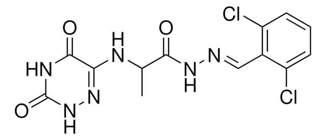 N'-[(E)-(2,6-DICHLOROPHENYL)METHYLIDENE]-2-[(3,5-DIOXO-2,3,4,5-TETRAHYDRO-1,2,4-TRIAZIN-6-YL)AMINO]PROPANOHYDRAZIDE AldrichCPR