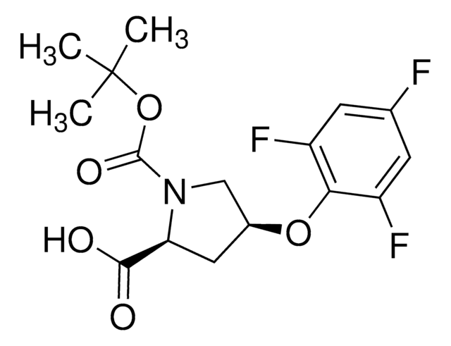 (2S,4S)-1-(tert-Butoxycarbonyl)-4-(2,4,6-trifluorophenoxy)-2-pyrrolidinecarboxylic acid AldrichCPR