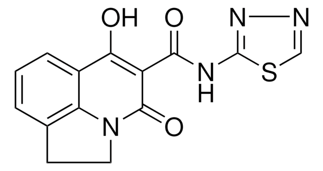 6-HYDROXY-4-OXO-N-(1,3,4-THIADIAZOL-2-YL)-1,2-DIHYDRO-4H-PYRROLO[3,2,1-IJ]QUINOLINE-5-CARBOXAMIDE AldrichCPR