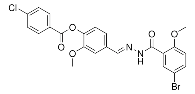 4-(2-(5-BR-2-METHOXYBENZOYL)CARBOHYDRAZONOYL)-2-METHOXYPHENYL 4-CHLOROBENZOATE AldrichCPR