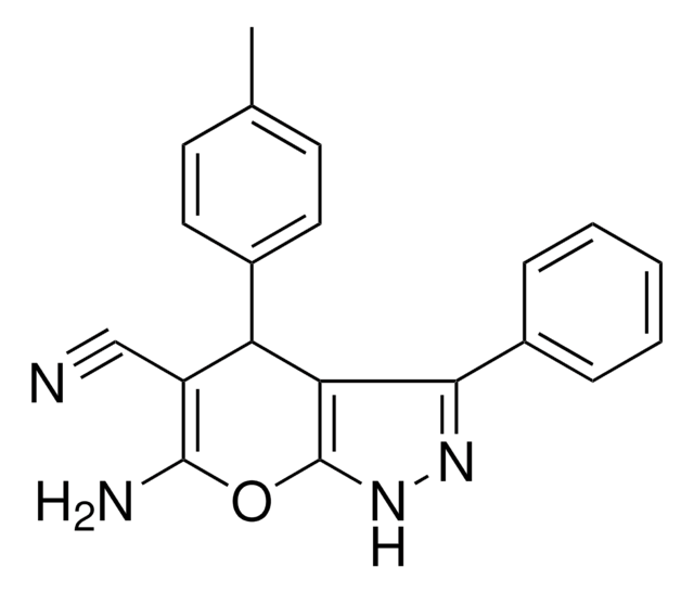 6-AMINO-3-PHENYL-4-P-TOLYL-1,4-DIHYDRO-PYRANO(2,3-C)PYRAZOLE-5-CARBONITRILE AldrichCPR