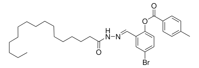4-BROMO-2-(2-PALMITOYLCARBOHYDRAZONOYL)PHENYL 4-METHYLBENZOATE AldrichCPR