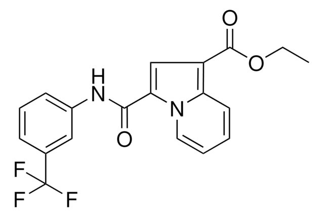 ETHYL 3-((3-(TRIFLUOROMETHYL)ANILINO)CARBONYL)-1-INDOLIZINECARBOXYLATE AldrichCPR