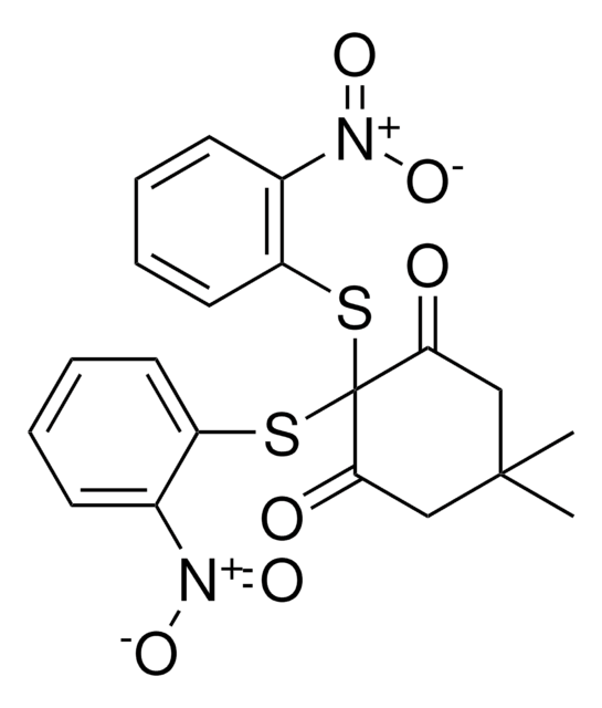 5,5-DIMETHYL-2,2-BIS((2-NITROPHENYL)THIO)-1,3-CYCLOHEXANEDIONE AldrichCPR