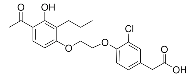 [4-[2-(4-ACETYL-3-HYDROXY-2-PROPYLPHENOXY)ETHOXY]-3-CHLOROPHENYL]ACETIC ACID AldrichCPR