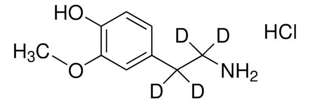 3-Methoxytyramine-D4 HCl 100&#160;&#956;g/mL in methanol (as free base), certified reference material, Cerilliant&#174;