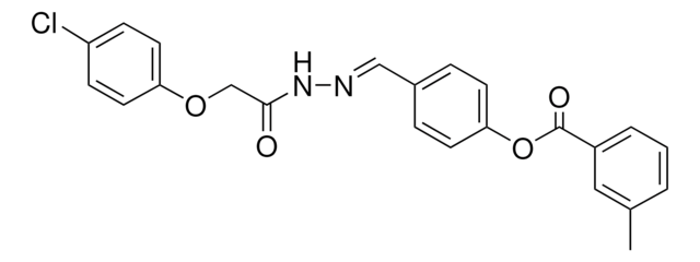 4-(2-((4-CHLOROPHENOXY)ACETYL)CARBOHYDRAZONOYL)PHENYL 3-METHYLBENZOATE AldrichCPR