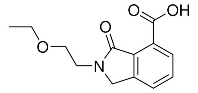 2-(2-Ethoxyethyl)-3-oxo-4-isoindolinecarboxylic acid AldrichCPR