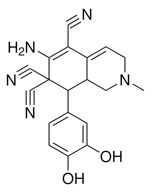 6-AMINO-8-(3,4-DIHYDROXYPHENYL)-2-METHYL-2,3,8,8A-TETRAHYDRO-5,7,7(1H)-ISOQUINOLINETRICARBONITRILE AldrichCPR
