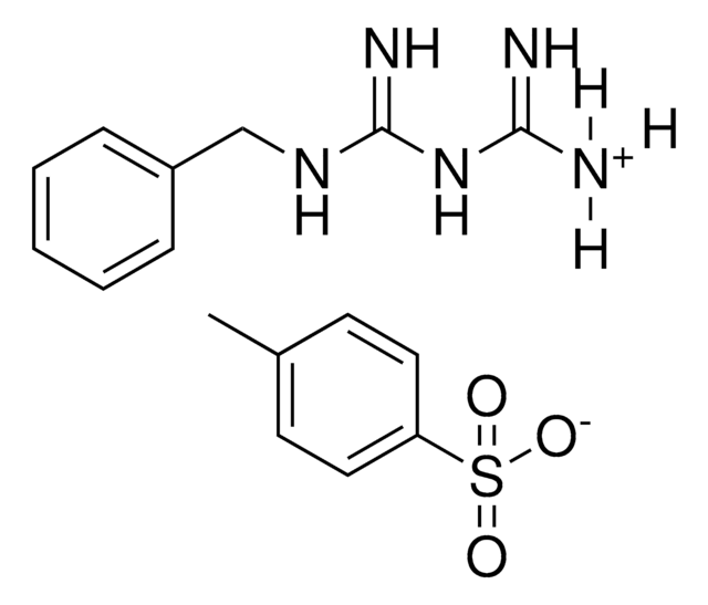 (((BENZYLAMINO)(IMINO)METHYL)AMINO)(IMINO)METHANAMINIUM 4-METHYLBENZENESULFONATE AldrichCPR