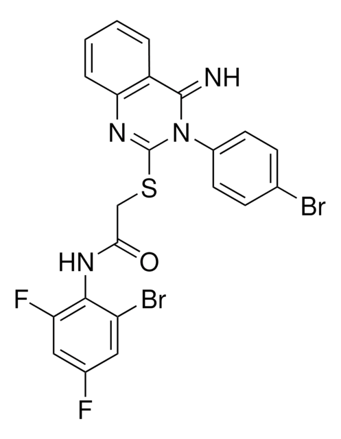 N-(2-BROMO-4,6-DIFLUOROPHENYL)-2-{[3-(4-BROMOPHENYL)-4-IMINO-3,4-DIHYDRO-2-QUINAZOLINYL]SULFANYL}ACETAMIDE AldrichCPR