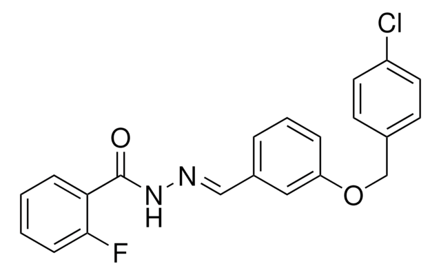 N'-(3-((4-CHLOROBENZYL)OXY)BENZYLIDENE)-2-FLUOROBENZOHYDRAZIDE AldrichCPR